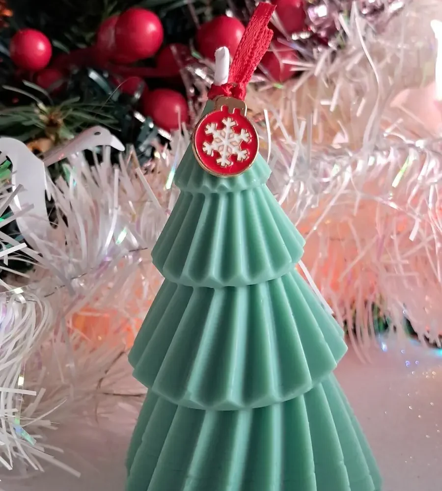 Vela ÁRBOL NAVIDAD ONDULADO