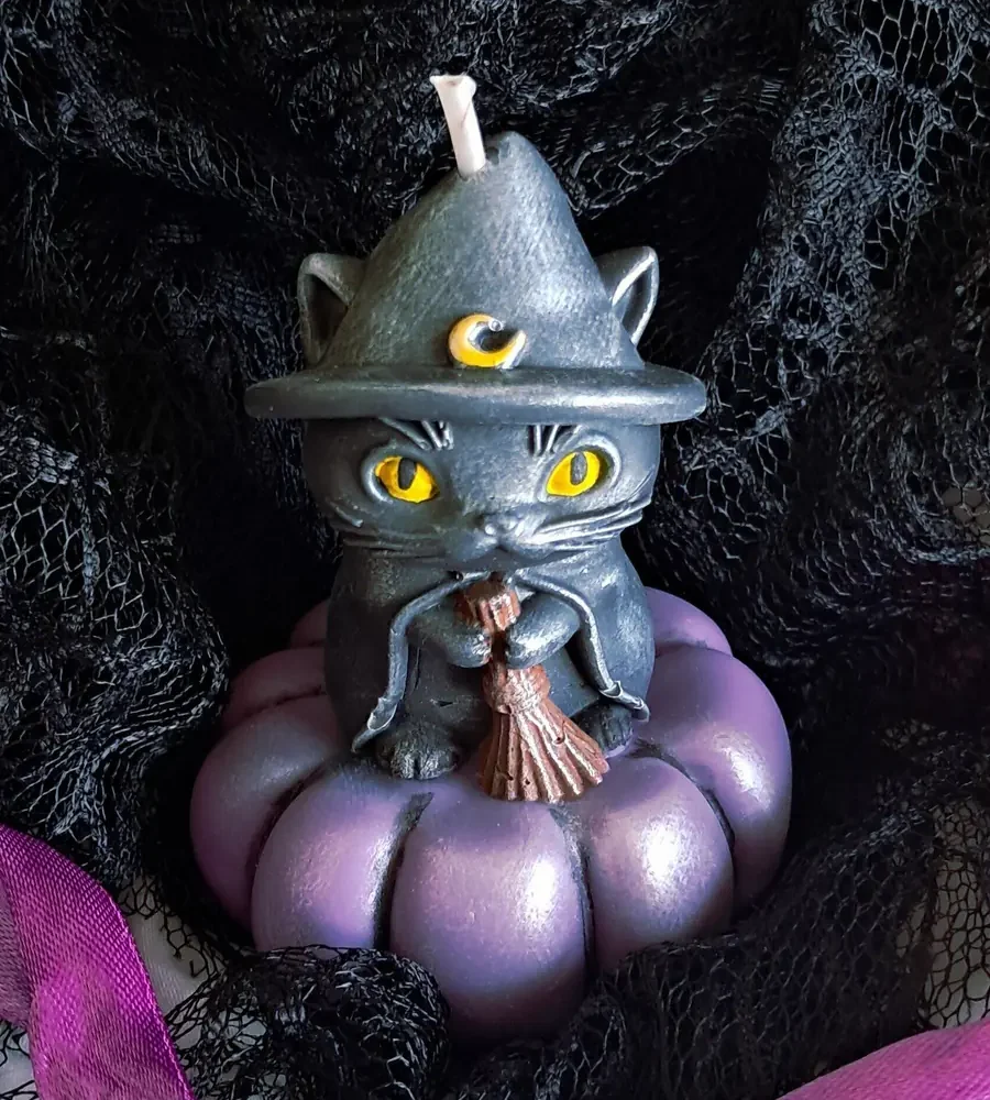 Vela GATO CALABAZA