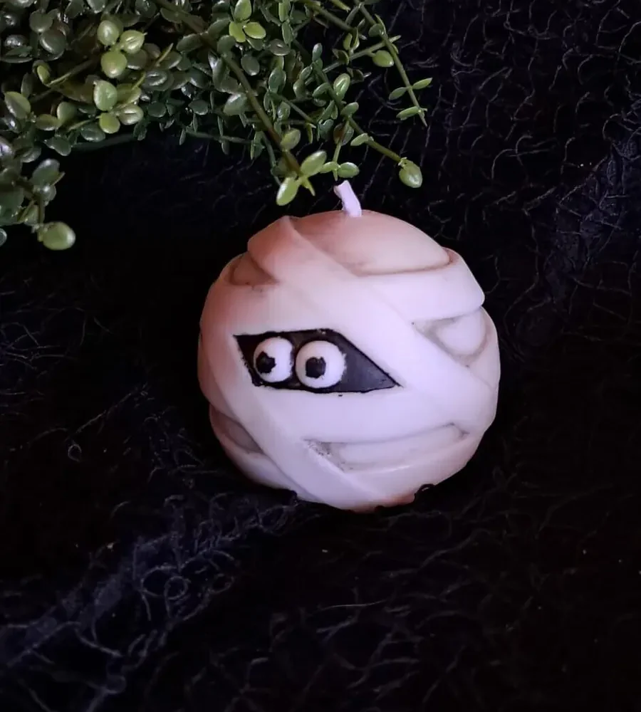 Vela Momia Bola artesanal de soja