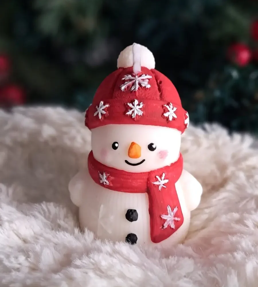 Vela MUÑECO DE NIEVE